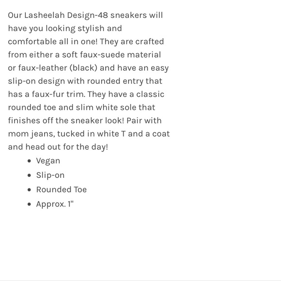 🌝NWT LA SHEELAH Sz6 BLACK FAUX SUEDE FUR TRIM SNEAKERS - Picture 9 of 9